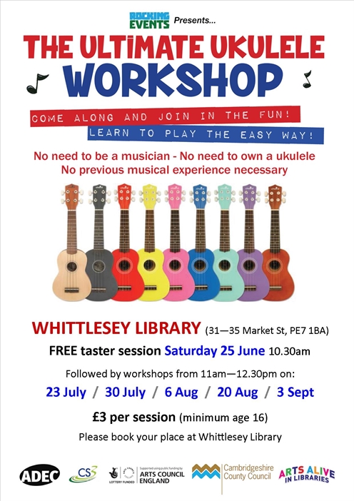 Arts Alive in Libraries: The Ultimate Ukulele Workshop - Whittlesey